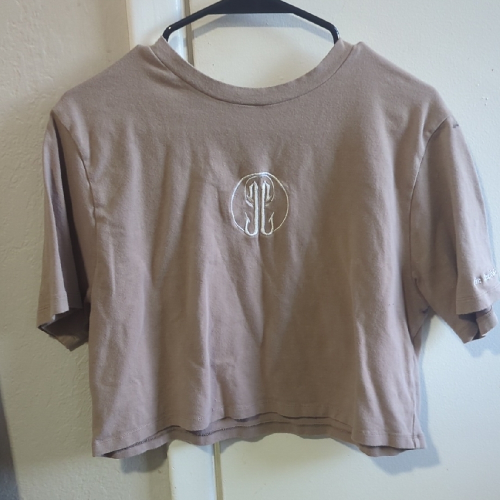 Casual Brown Crop Top